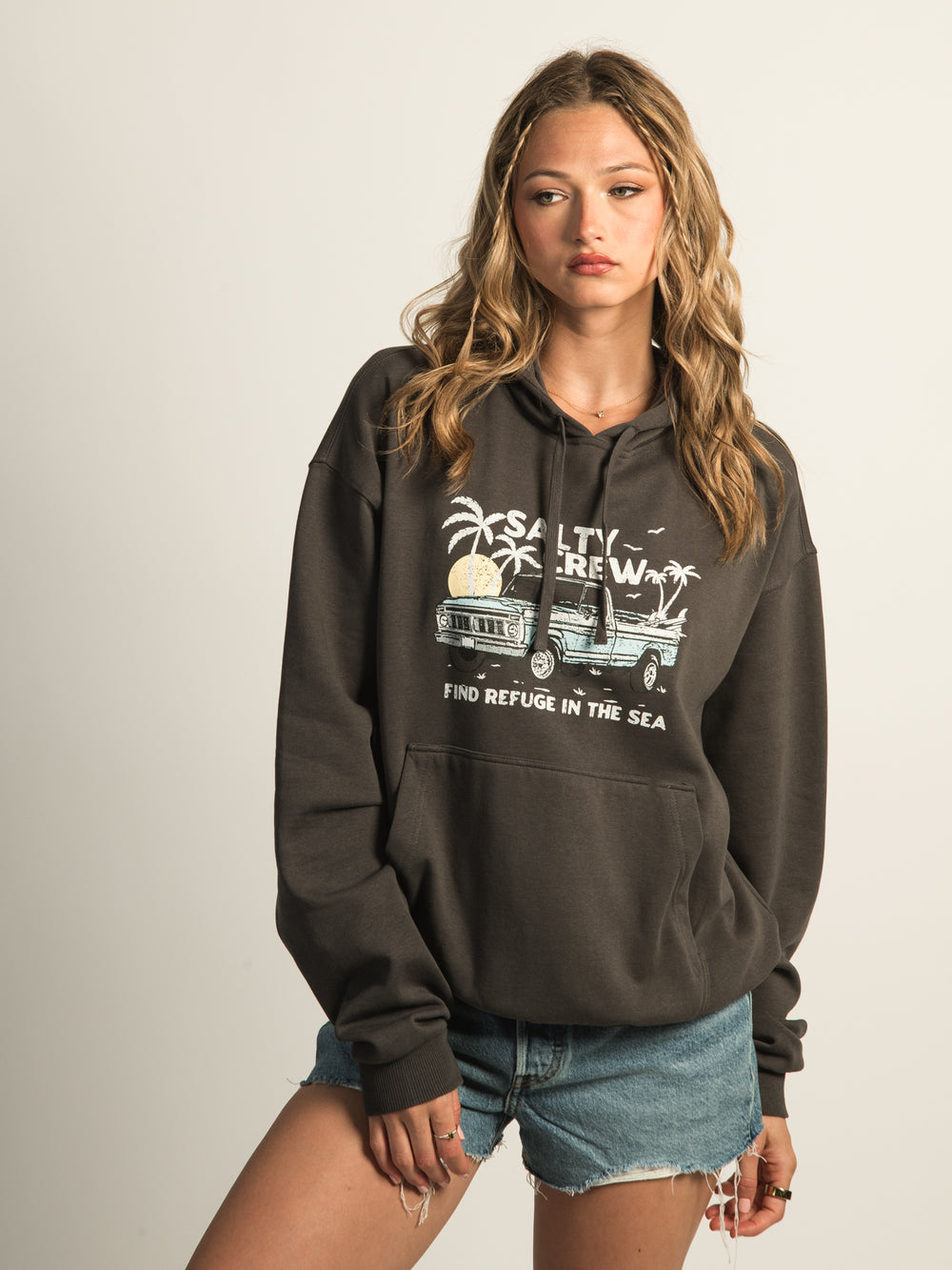 SALTY CREW TAILGATE HOODIE - CHARCOAL