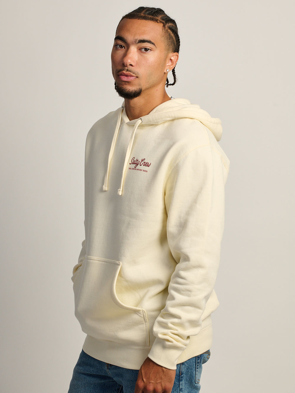 SALTY CREW LARGEMOUTH BASS HOODIE - BONE