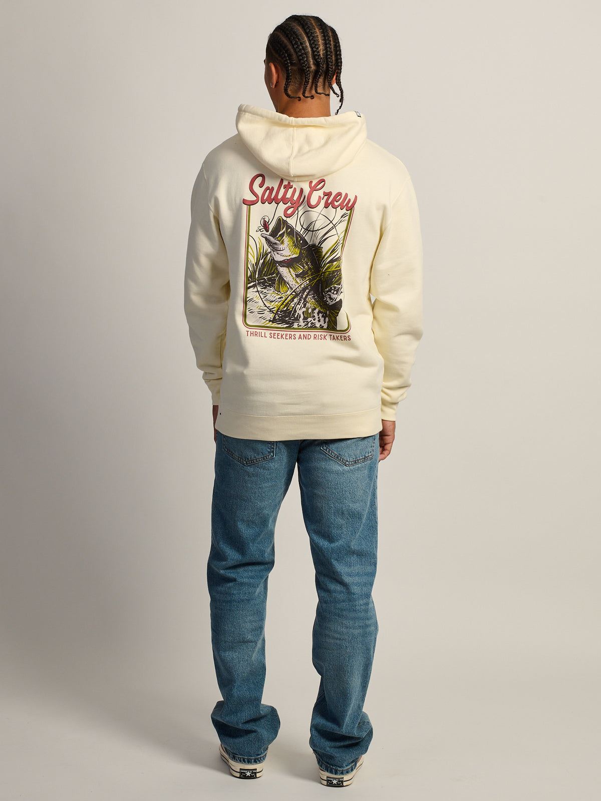 SALTY CREW LARGEMOUTH BASS HOODIE - BONE