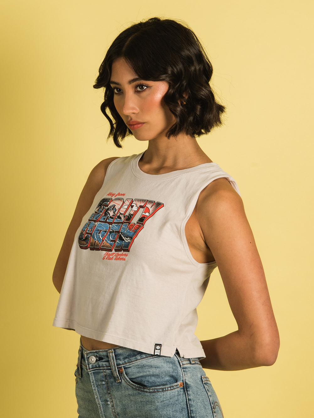 SALTY CREW AHOY CROPPED TANK