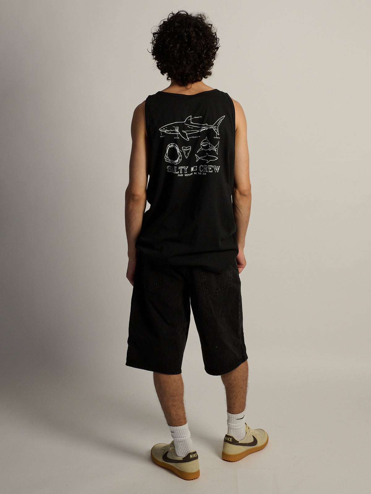 SALTY CREW GREAT WHITE TANK - BLACK