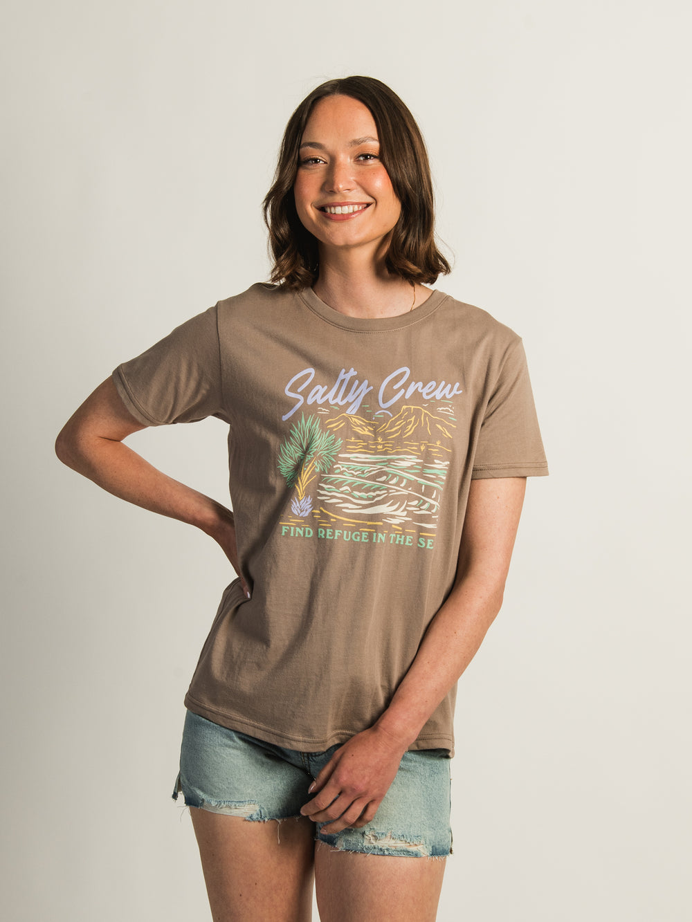 SALTY CREW WESTERN WAVES BOYFRIEND TEE