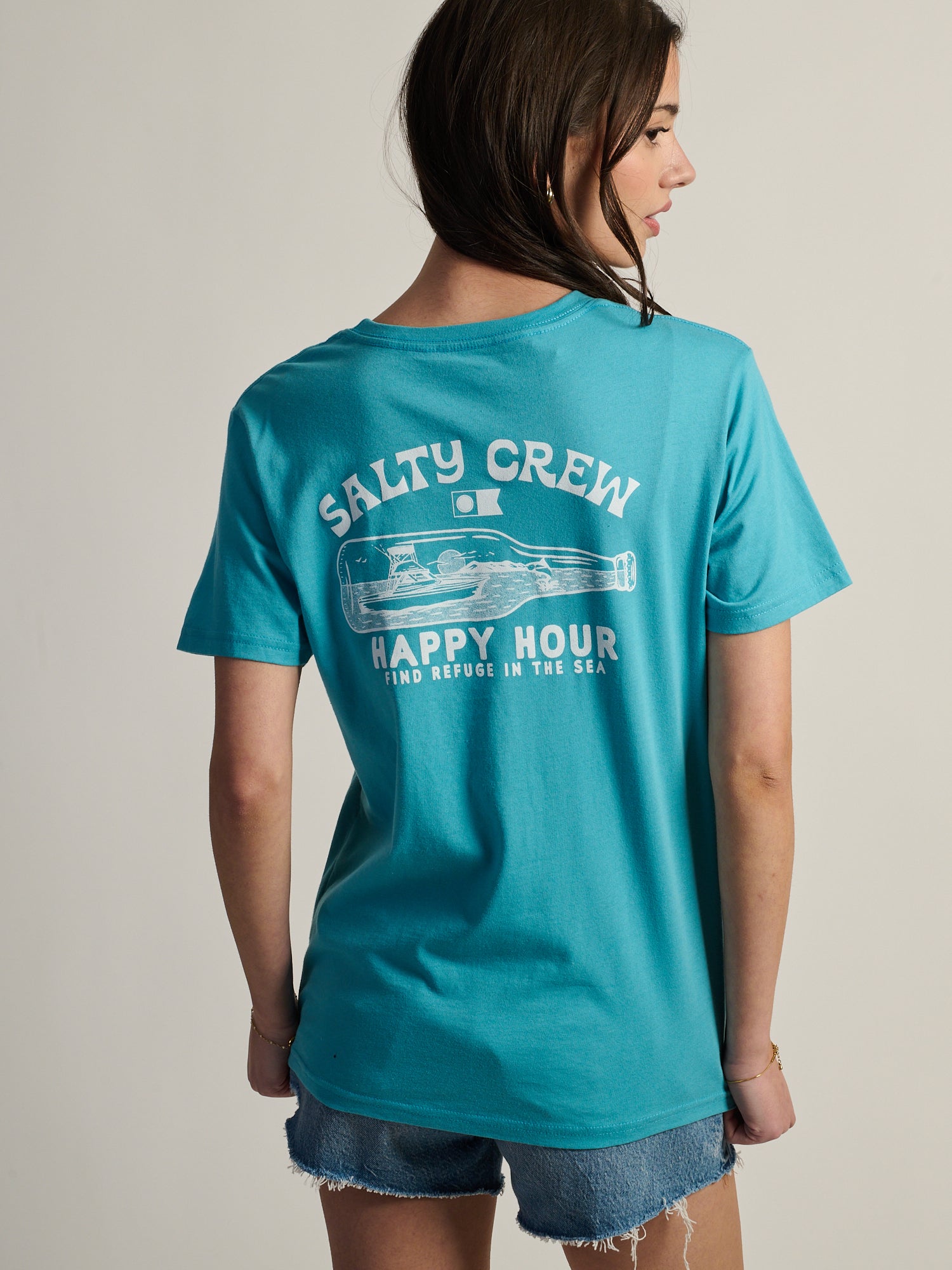 SALTY CREW HAPPY HOUR BOYFRIEND TEE