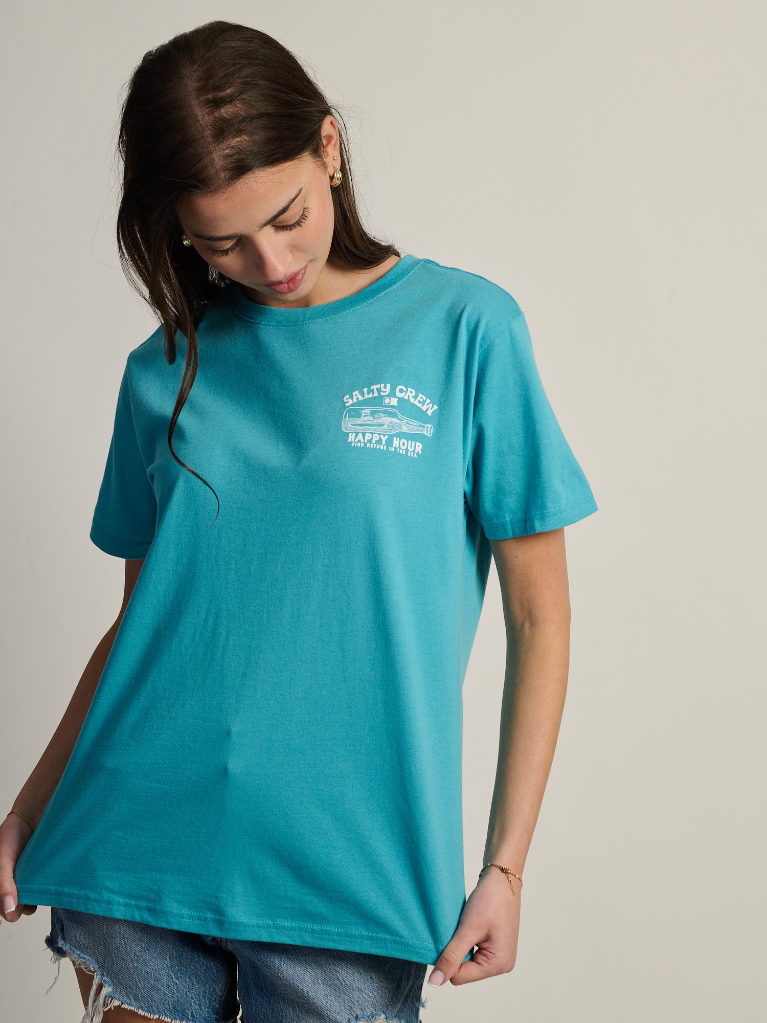 SALTY CREW HAPPY HOUR BOYFRIEND TEE