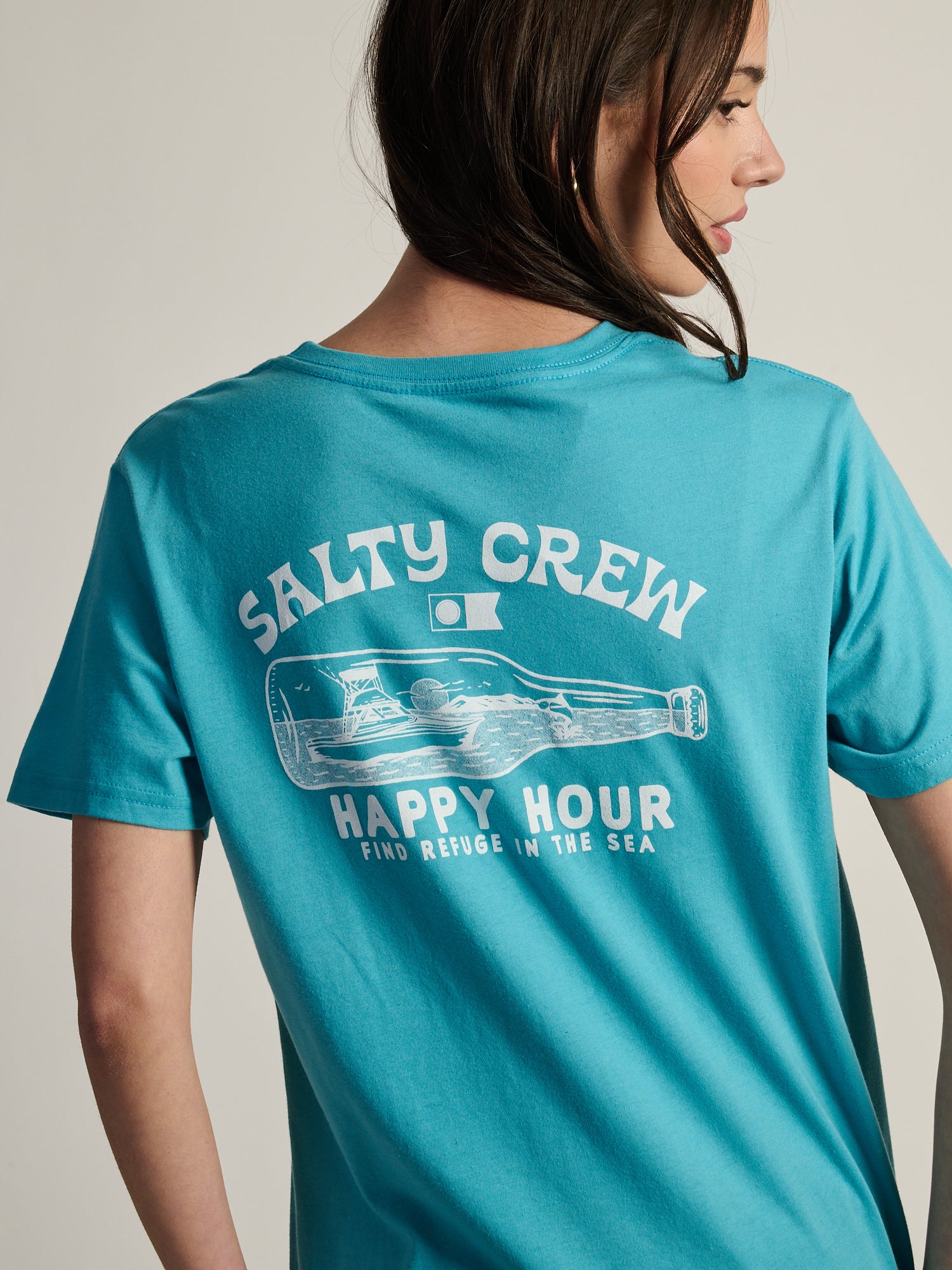 SALTY CREW HAPPY HOUR BOYFRIEND TEE