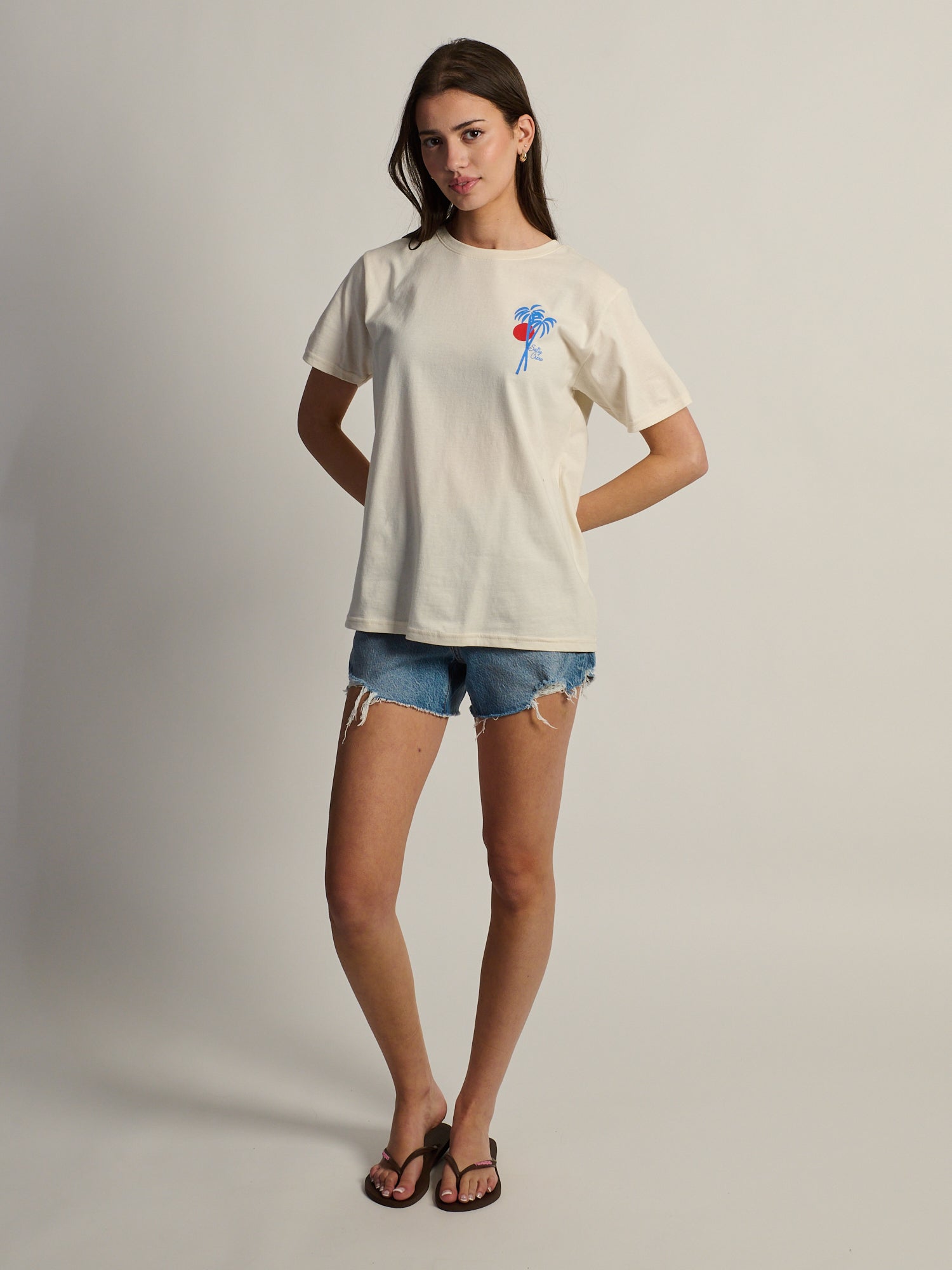 SALTY CREW GEO PALM BOYFRIEND TEE