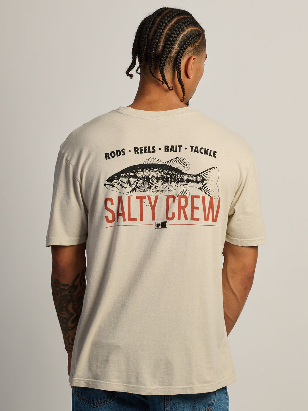 SALTY CREW BASS SIGN T-SHIRT - BONE