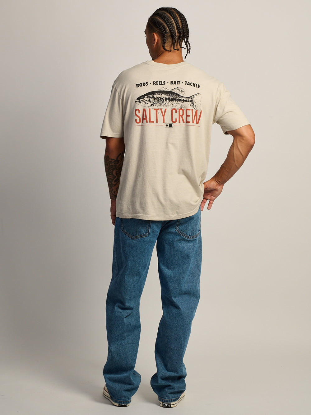 SALTY CREW BASS SIGN T-SHIRT - BONE