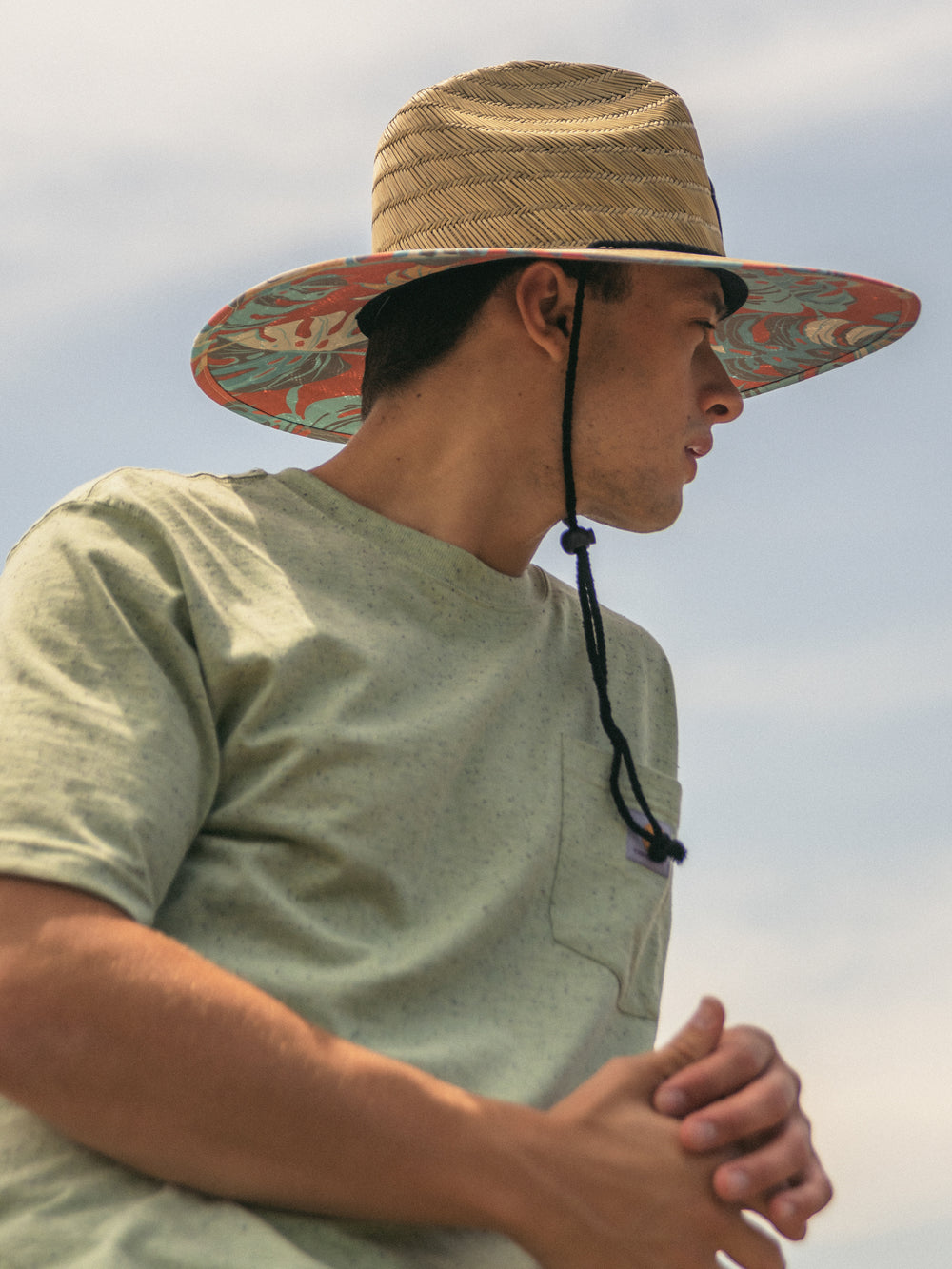 SALTY CREW TIPPET SUNSET LIFEGUARD STRAW HAT - CLEARANCE
