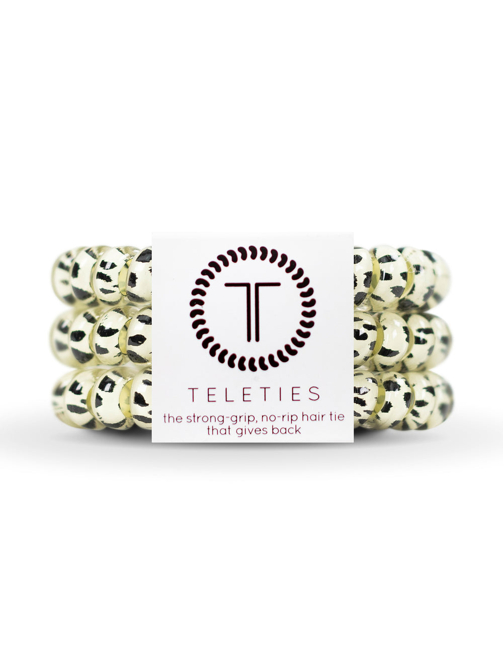 TELETIES HAIR TIE LARGE - SNOW LEOPARD - CLEARANCE