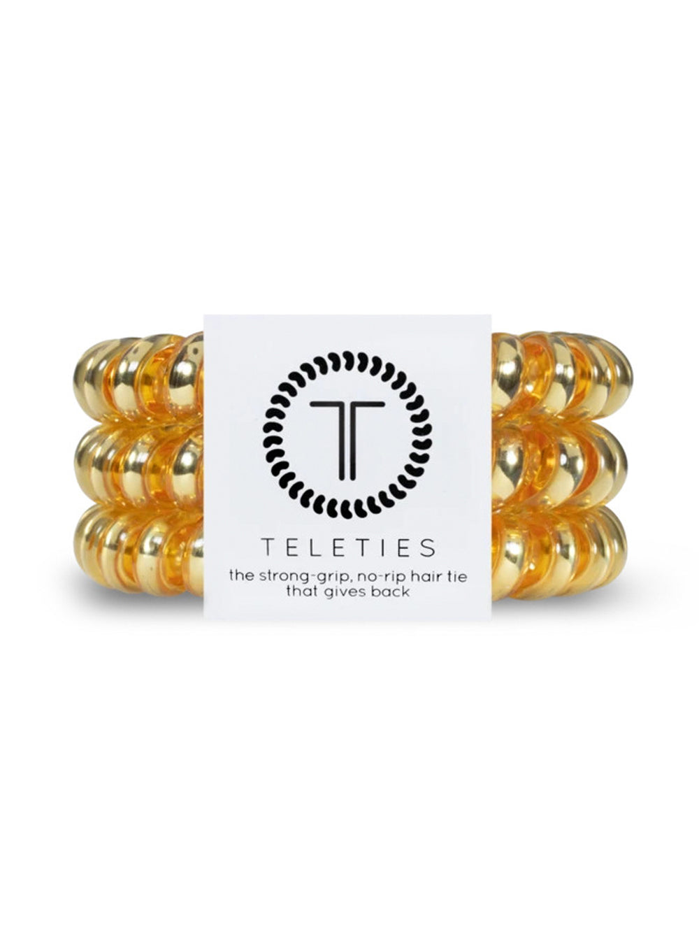 TELETIES HAIR TIE LARGE - GOLD - CLEARANCE