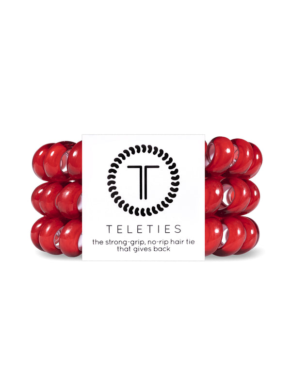 TELETIES HAIR TIE LARGE - SCARLETT RED