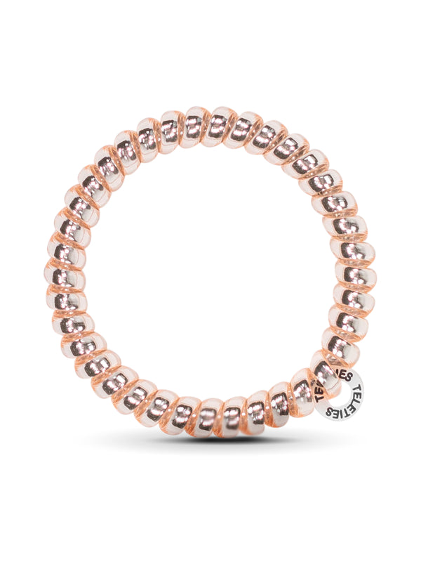 TELETIES HAIR TIE SMALL - METALLIC PINK