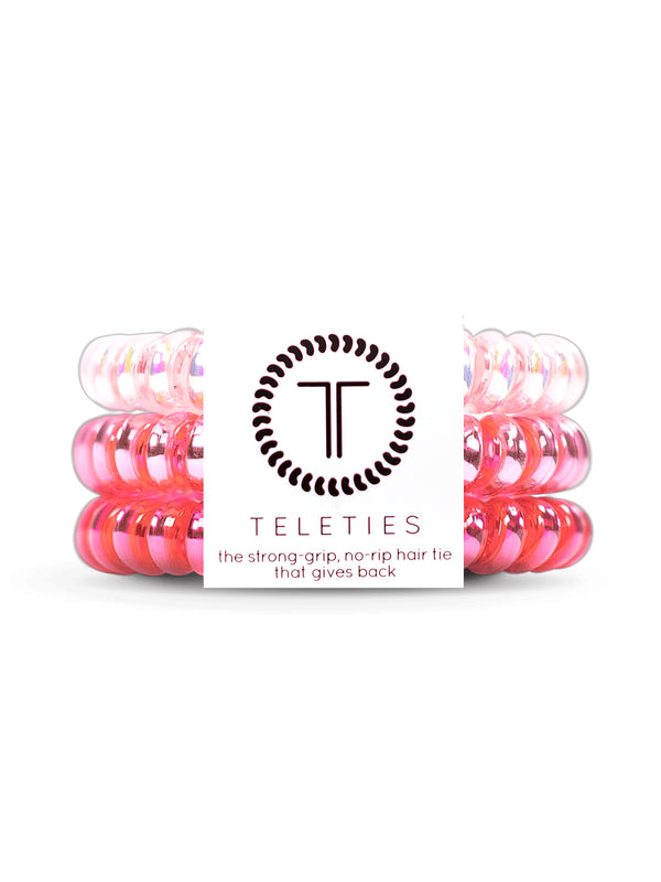 TELETIES HAIR TIE SMALL- THINK PINK