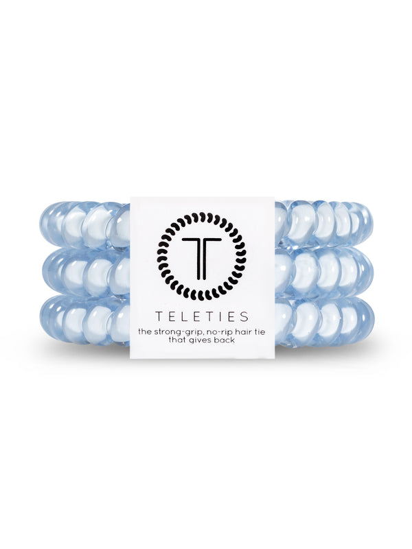 TELETIES HAIR TIE SMALL - WASHED DENIM