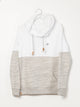 TENTREE TENTREE BLOCKED BANSHEE CORK PATCH HOODIE-G/W - CLEARANCE - Boathouse