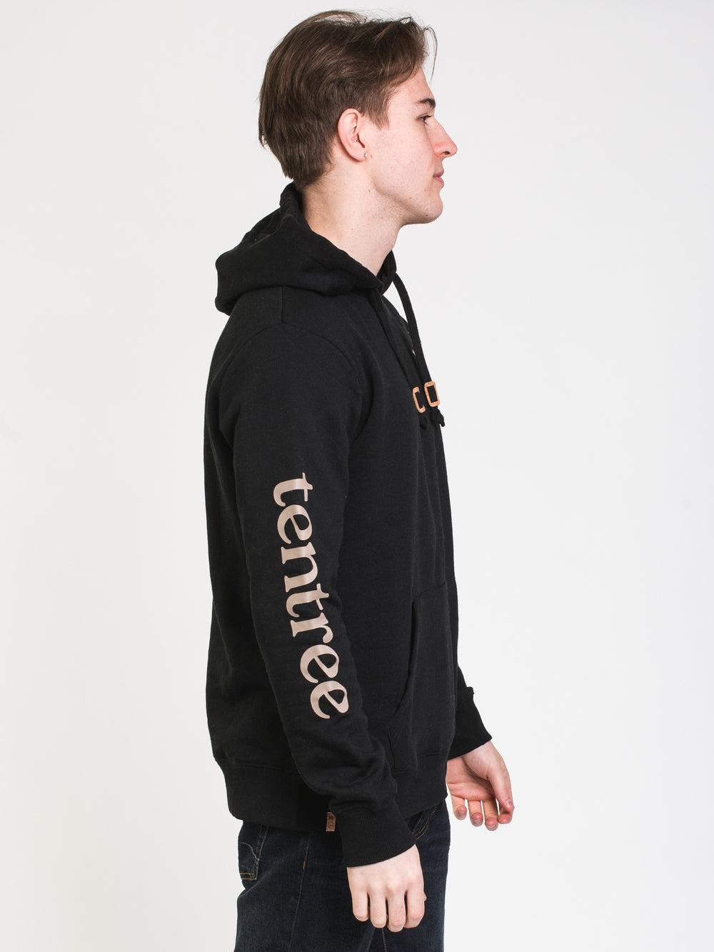 TENTREE LOGO SLEEVE PULLOVER HOODIE  - CLEARANCE