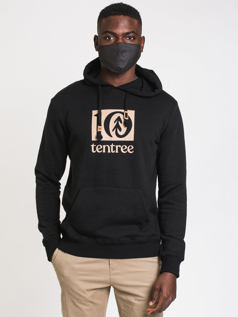 TENTREE LOGO BLOCK PULLOVER HOODIE  - CLEARANCE