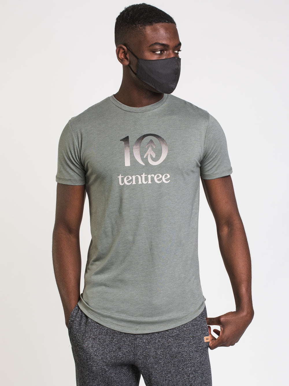 TENTREE RAISED GRADIENT LOGO T-SHIRT  - CLEARANCE