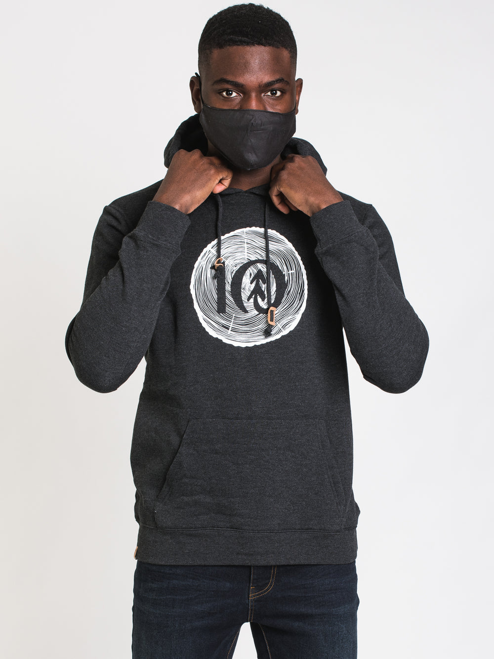 TENTREE RAISED RUBBER WOODGRAIN PULLOVER HOODIE - CLEARANCE