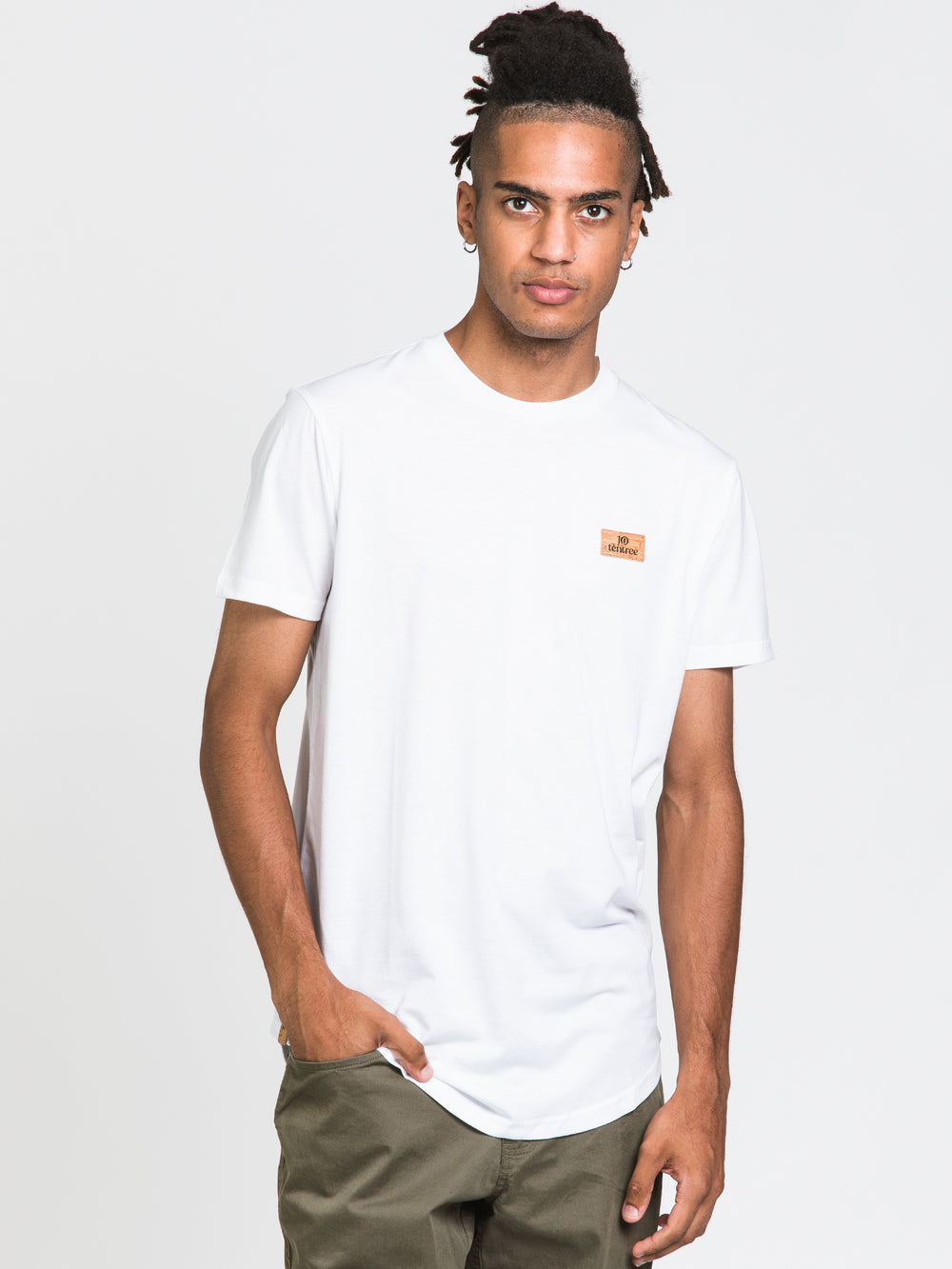 TENTREE CURVED HEM T-SHIRT - CLEARANCE