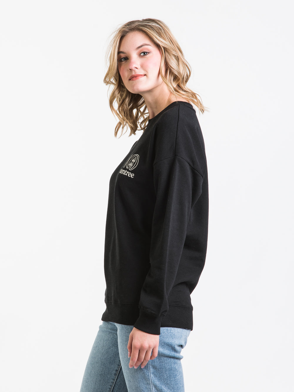TENTREE EMBROIDERED LOGO OUTLINE OVERSIZED CREWNECK SWEATER - CLEARANCE