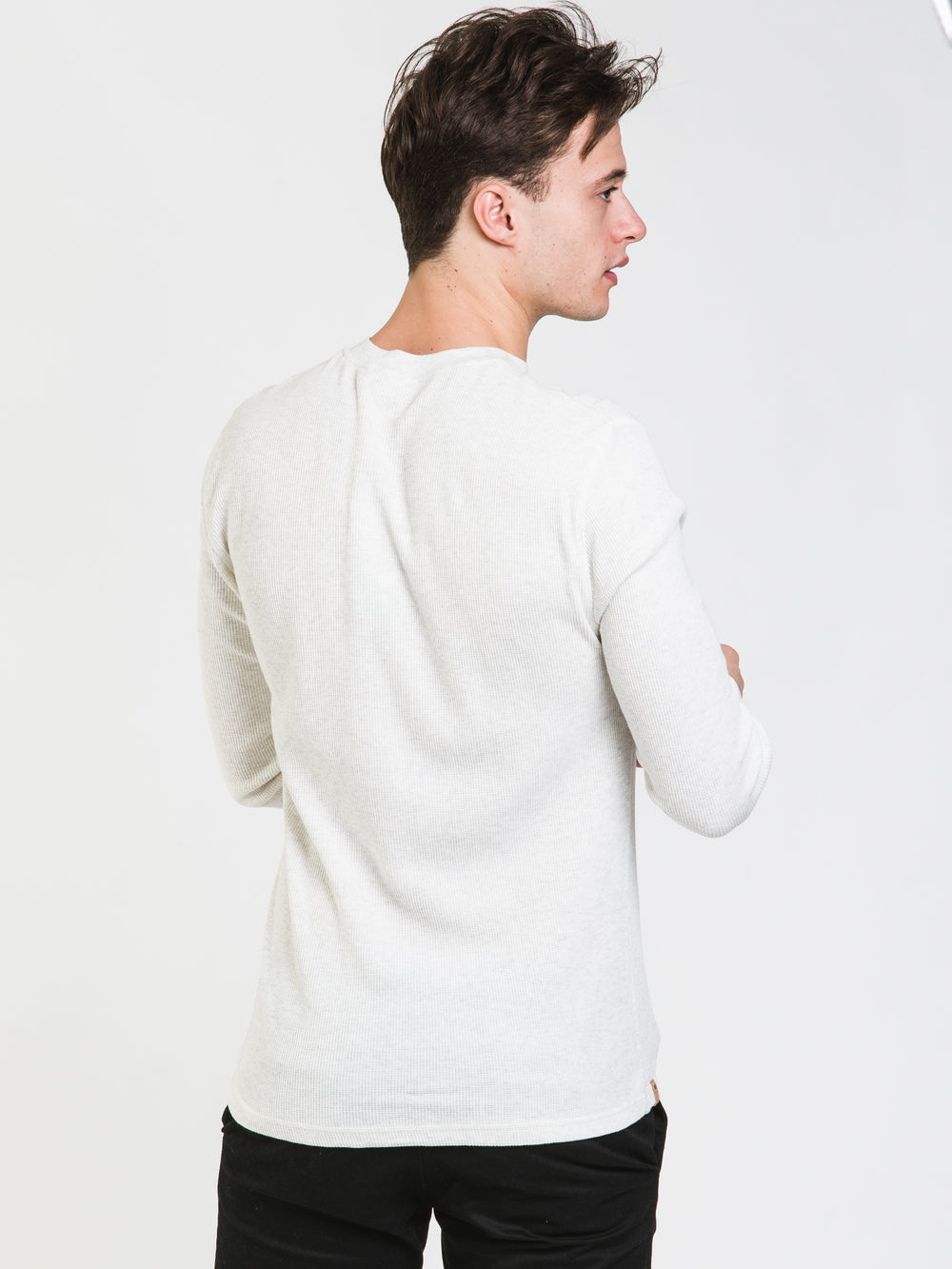 TENTREE TREEWAFFLE LONG SLEEVE HENLEY - CLEARANCE