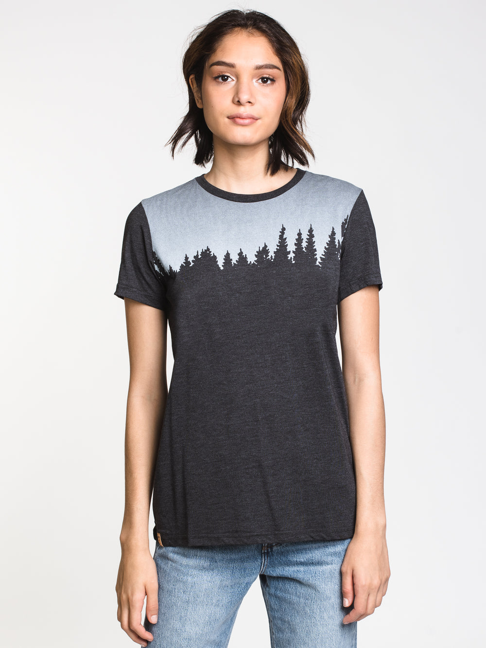 WOMENS JUNIPER CLASSIC TEE - BLACK - CLEARANCE