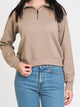 TENTREE TENTREE BLOCKED 1/4 ZIP CORK PATCH  - CLEARANCE - Boathouse