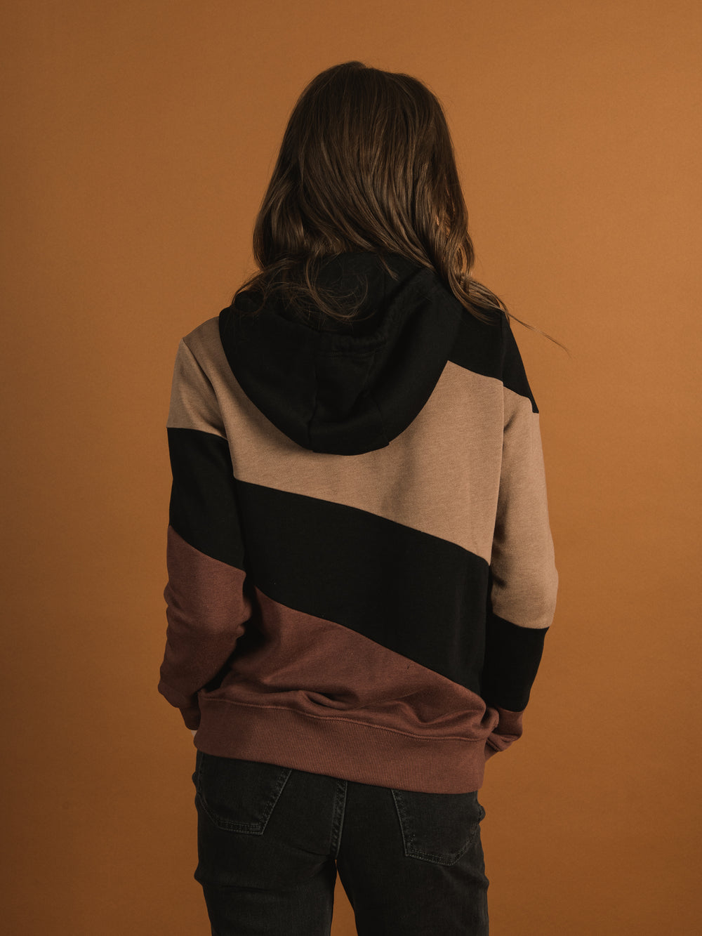 TENTREE ANGLE BLOCKED CORK HOODIE  - CLEARANCE