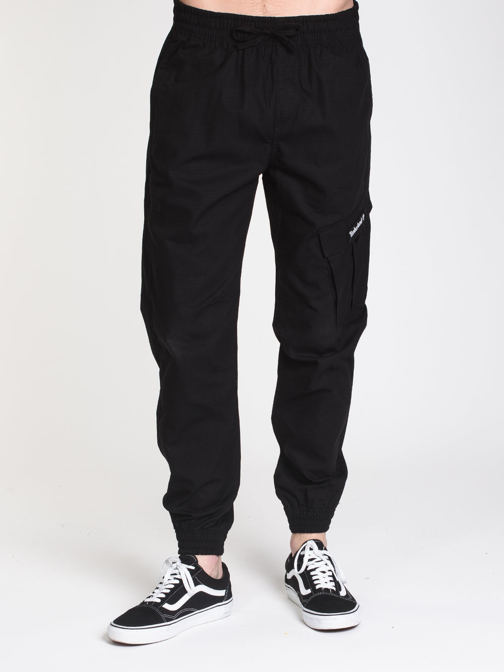 JOGGING CARGO RIPSTOP POUR HOMME - NOIR - LIQUIDATION