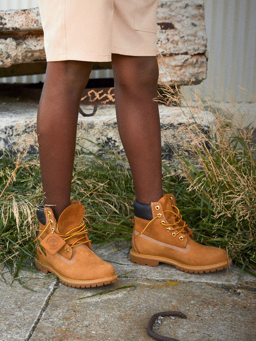 KIDS TIMBERLAND TODDLER 6" PREM WP BOOT - WHEAT NBCK - CLEARANCE