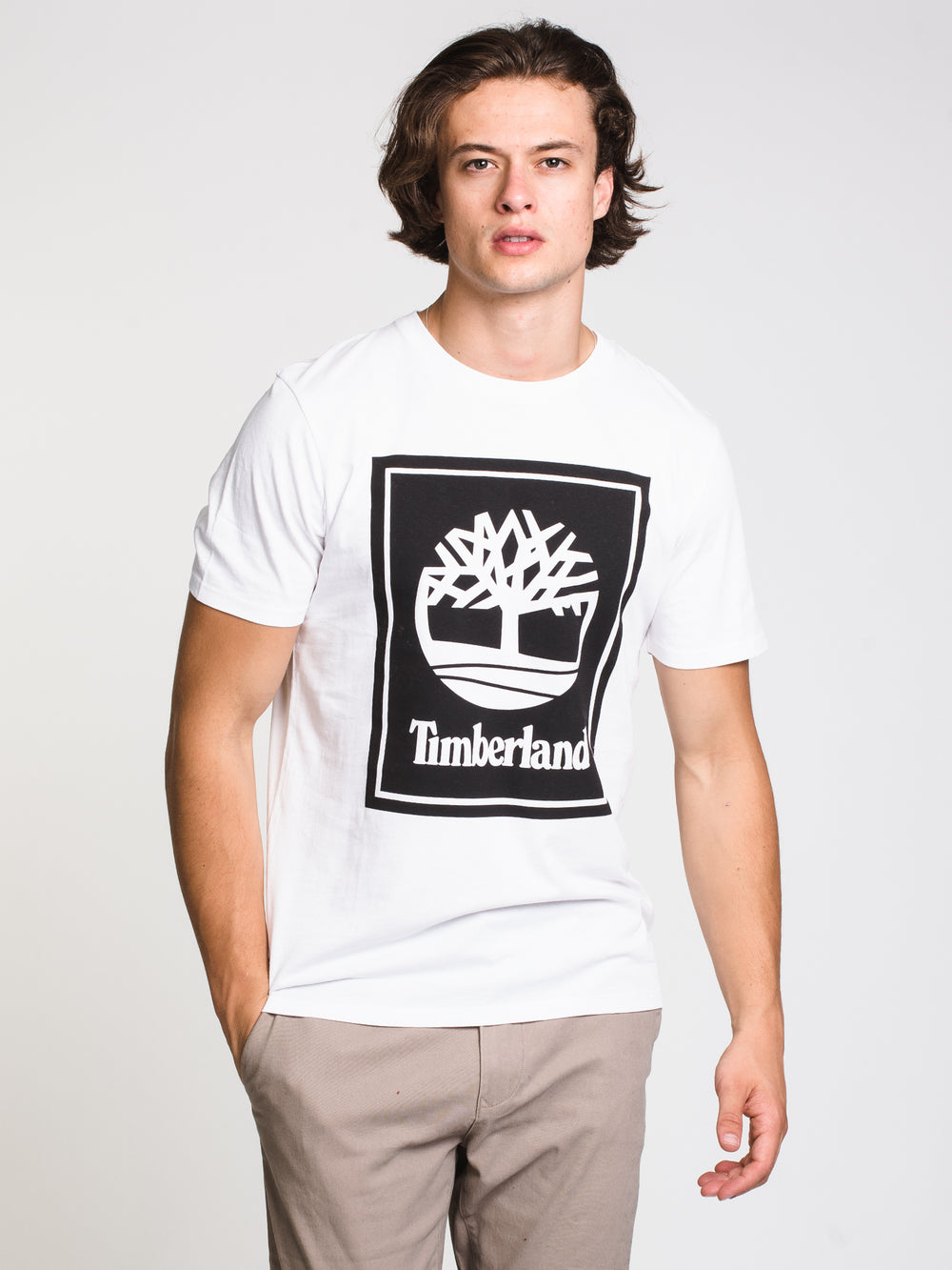 TIMBERLAND STACK LOGO T-SHIRT - CLEARANCE