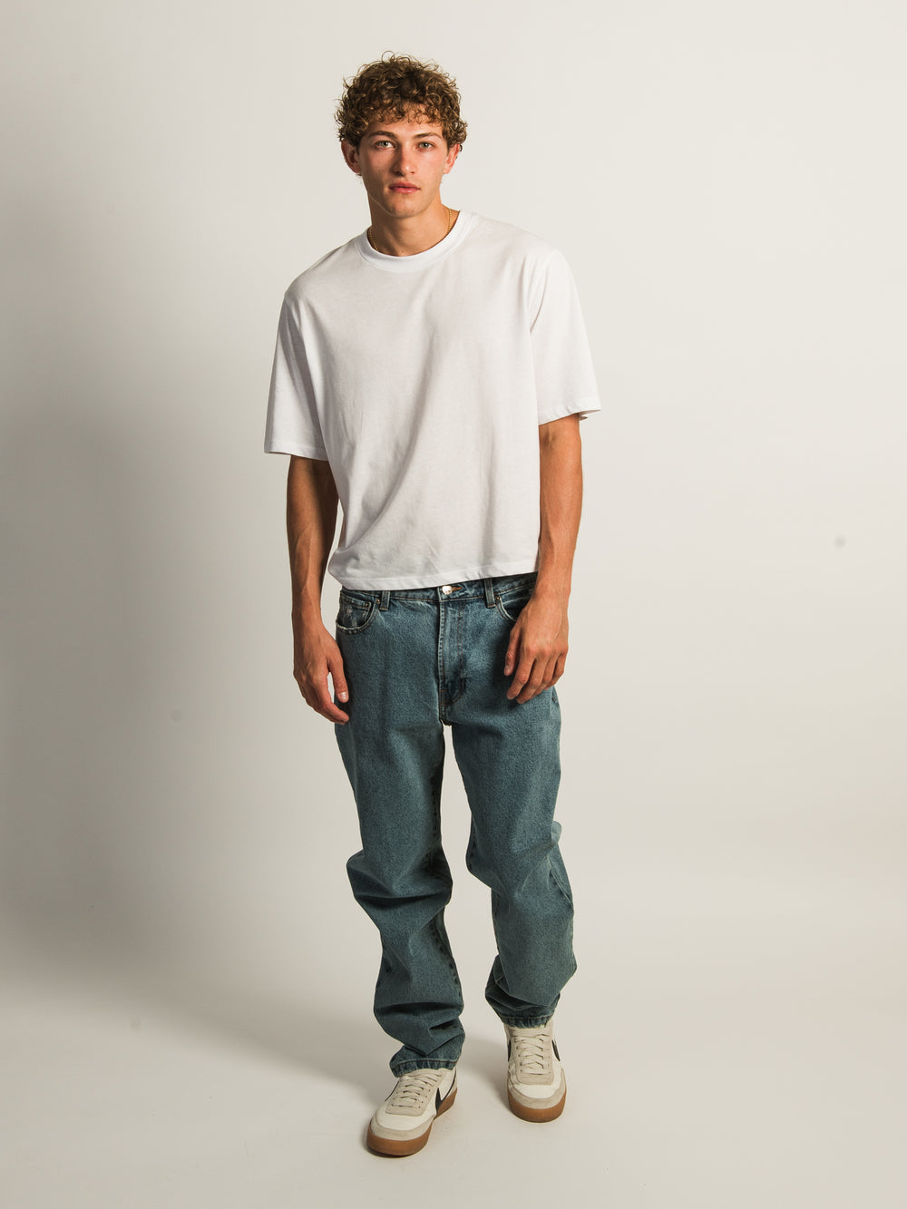 TAINTED LOOSE FIT DENIM - MID WASH