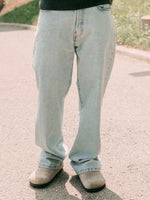TAINTED BAGGY FIT DENIM - LIGHT WASH DENIM