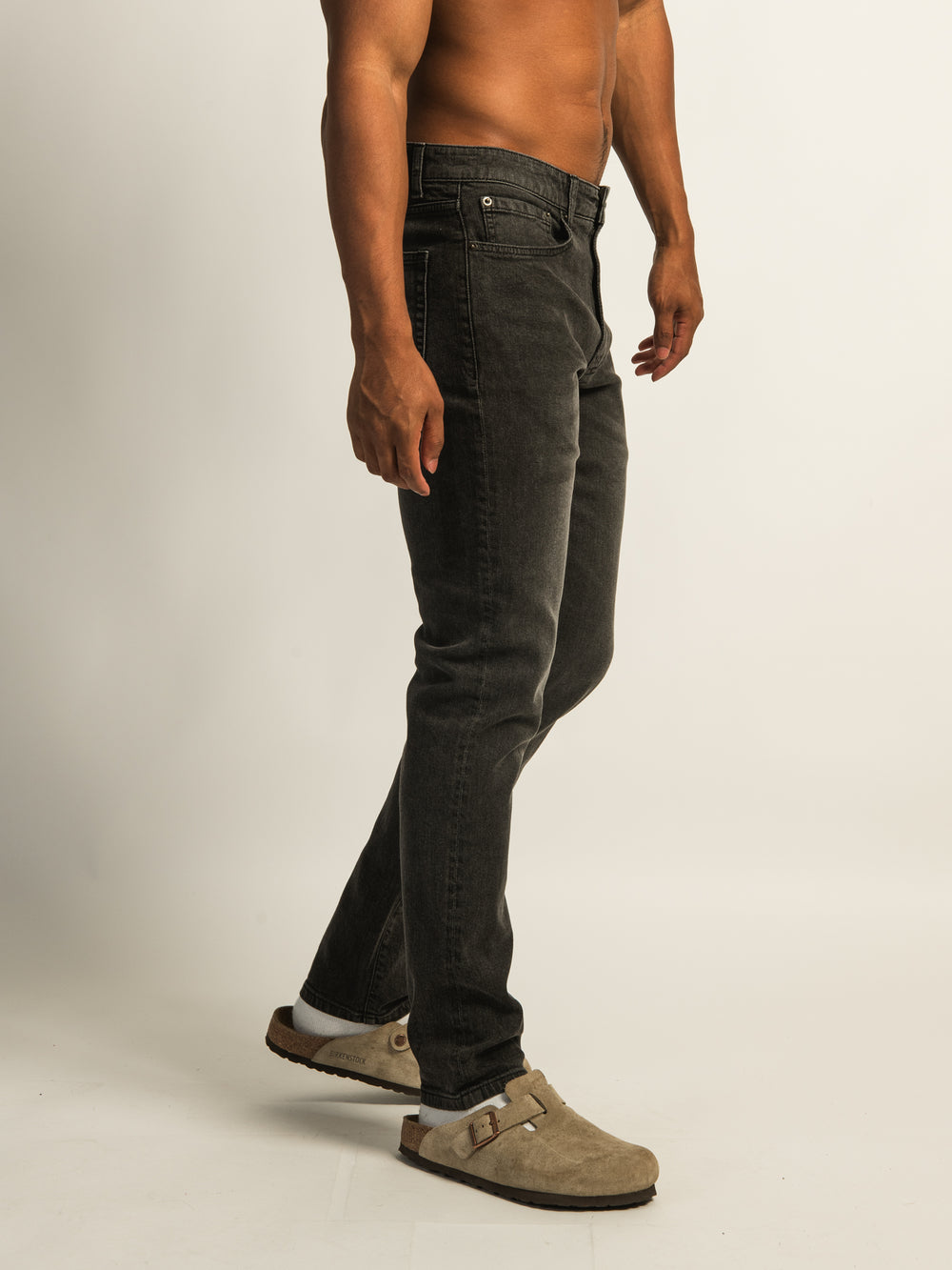 TAINTED ATHLETIC FIT DENIM - VINTAGE BLACK WASH