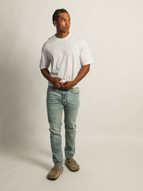 TAINTED ATHLETIC FIT DENIM - LIGHT WASH DENIM