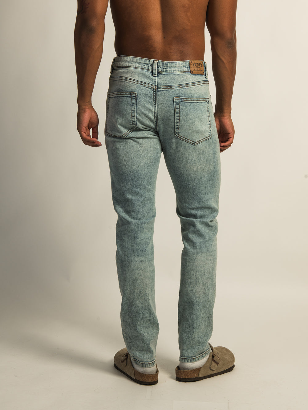 TAINTED ATHLETIC FIT DENIM - LIGHT WASH DENIM