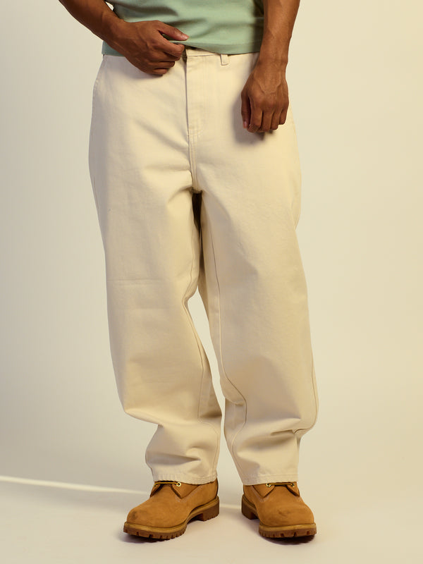 TAINTED WIDE TAPER JEAN - OFF WHITE