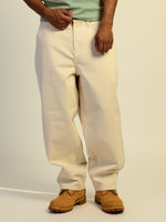 JEANS TAINTED COUPE LARGE TAPER–BLANC CASSÉ