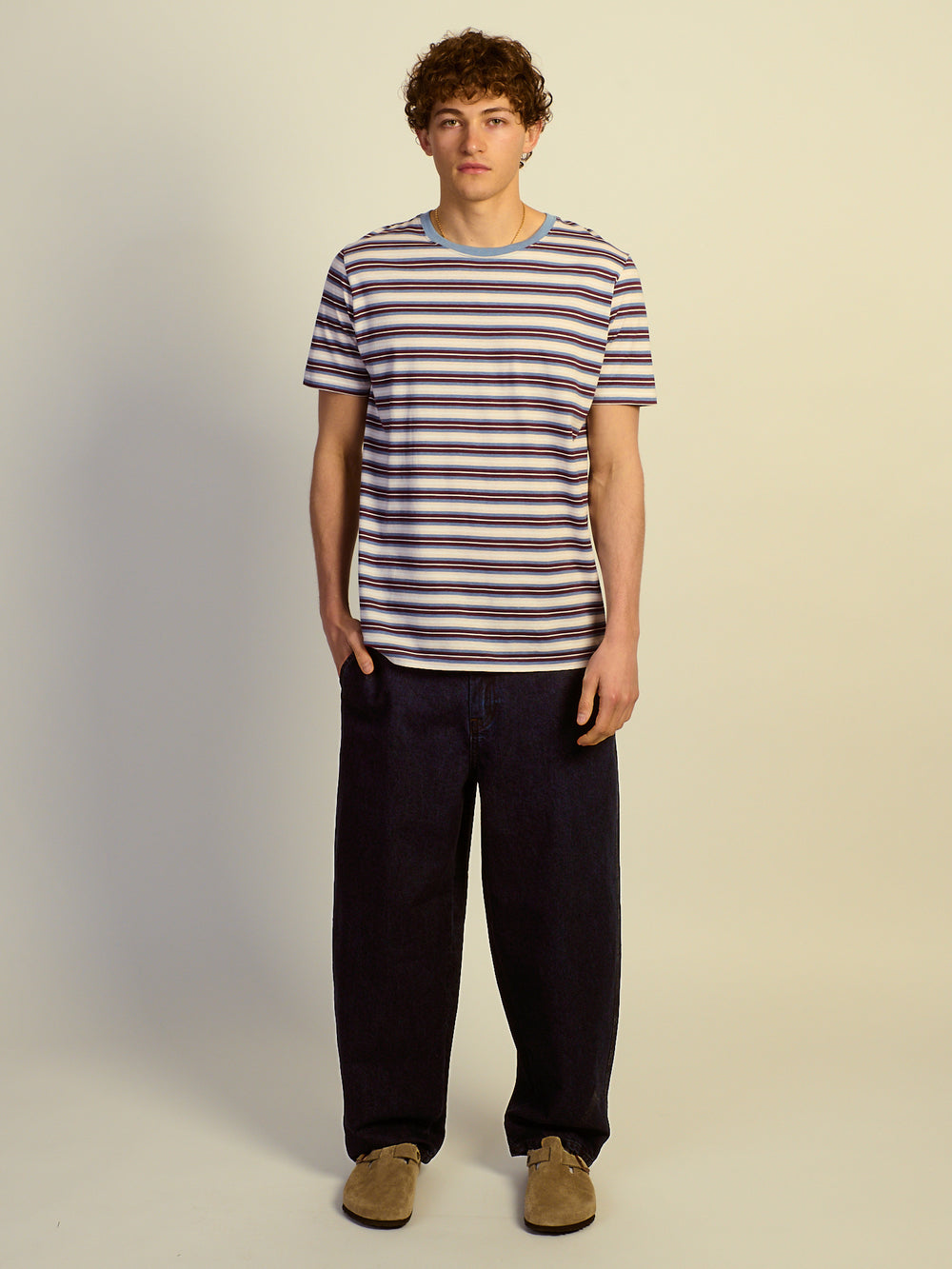 TAINTED WIDE TAPER JEAN - RINSED