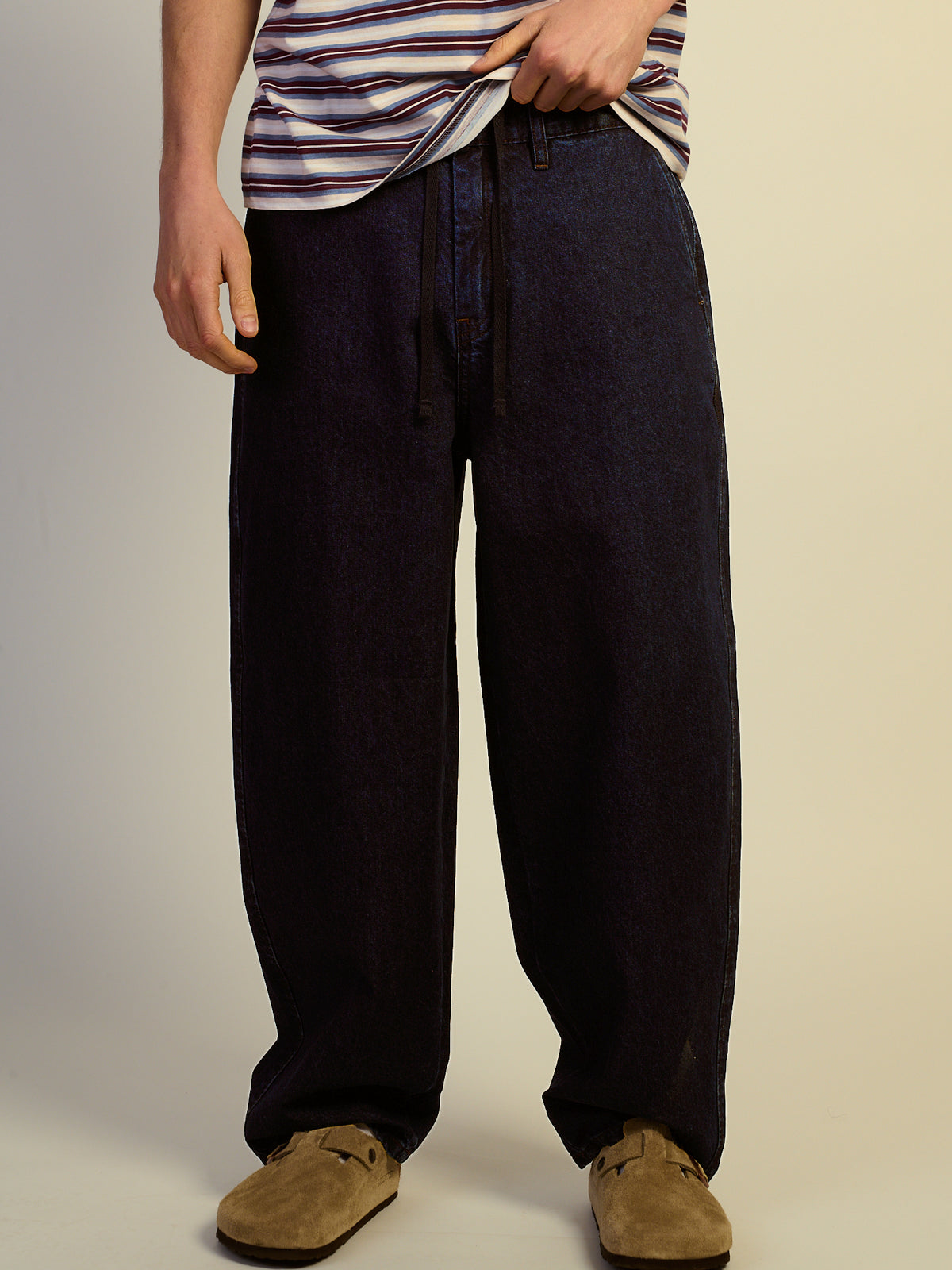 TAINTED WIDE TAPER JEAN - RINSED