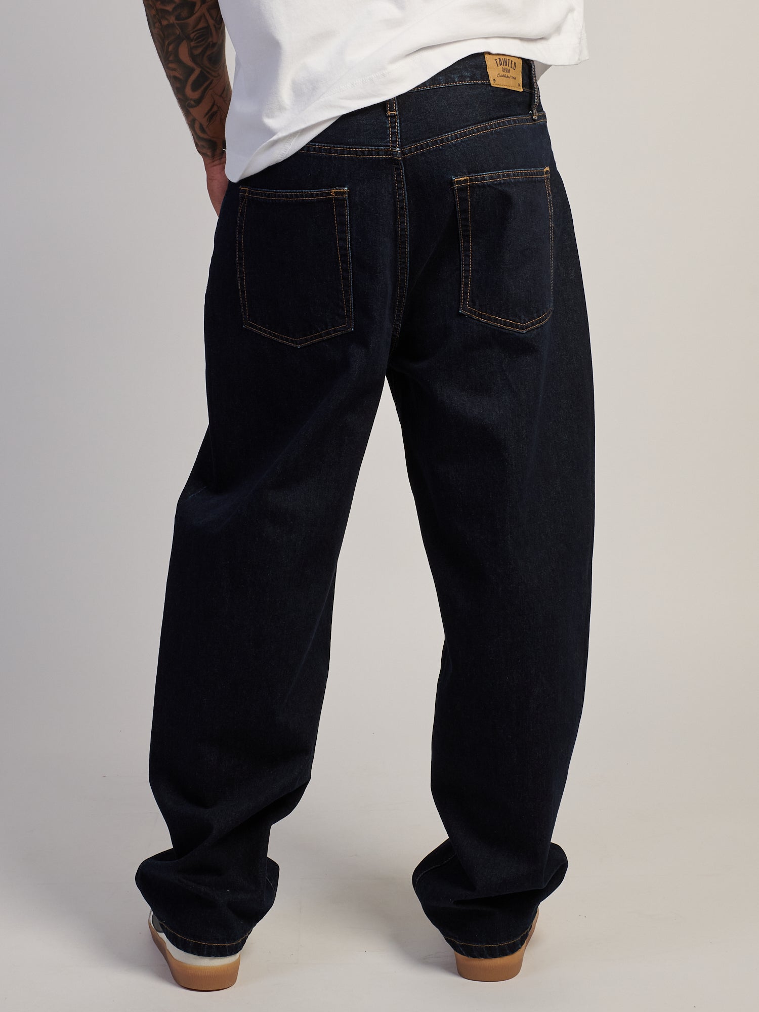 TAINTED BAGGY BARREL JEAN - RINSE