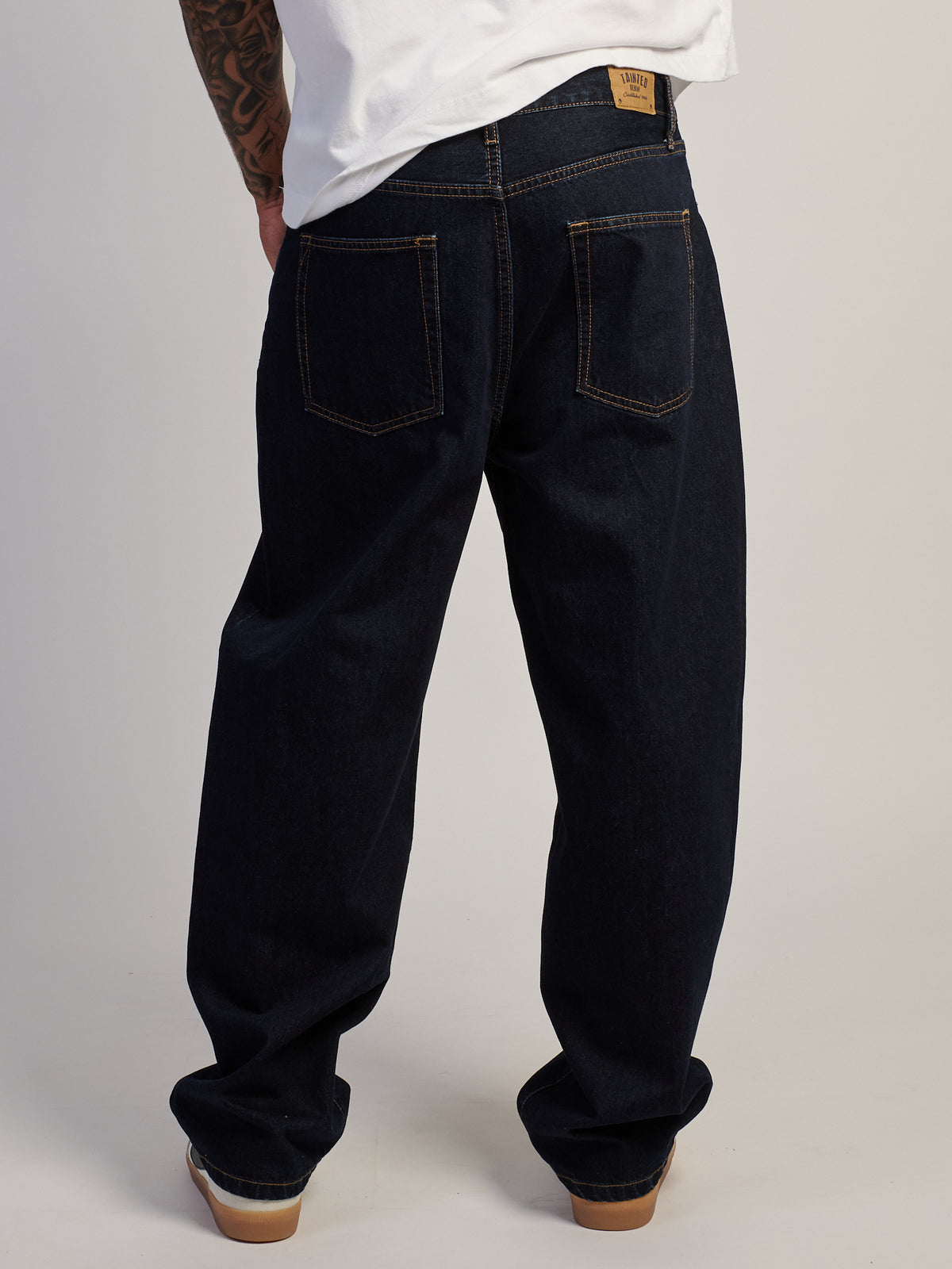 TAINTED BAGGY BARREL JEAN - RINSE