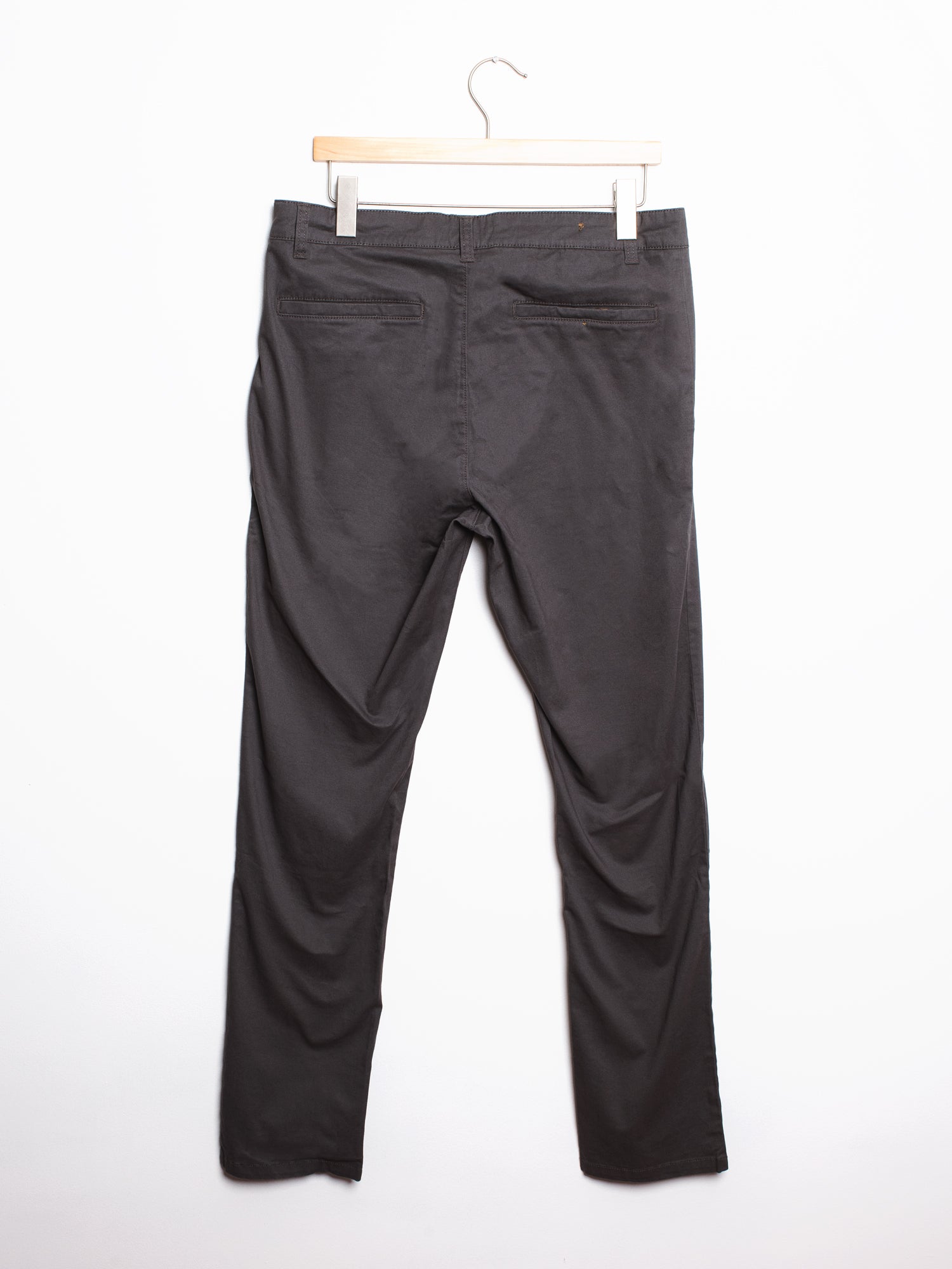 MENS SLIM CHINO - CHARCOAL CLEARANCE