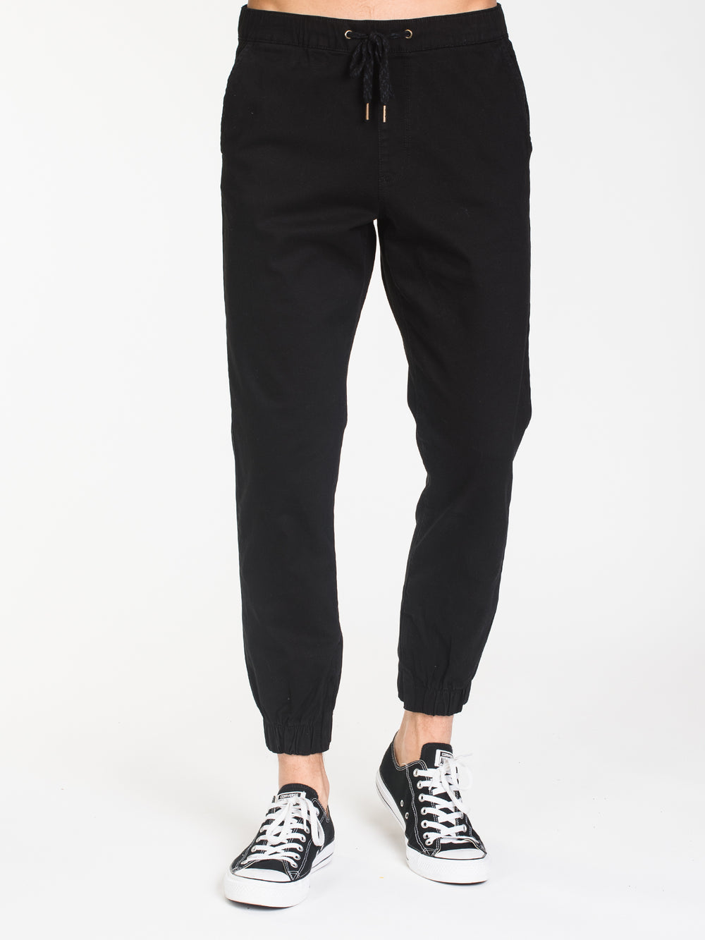 MENS CROCKETT RUGBY JOGGER - BLACK - CLEARANCE