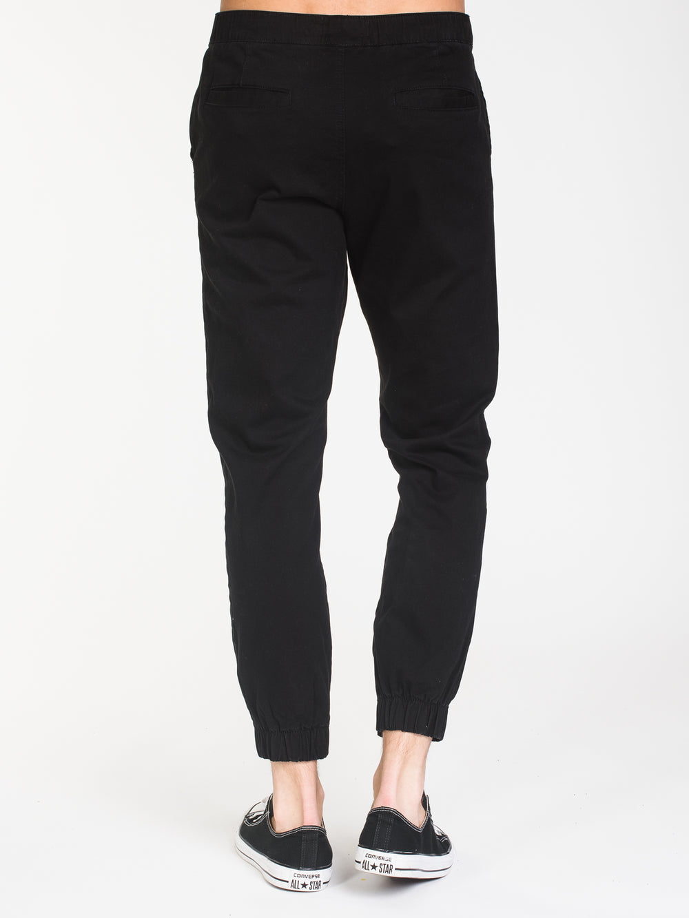 MENS CROCKETT RUGBY JOGGER - BLACK - CLEARANCE