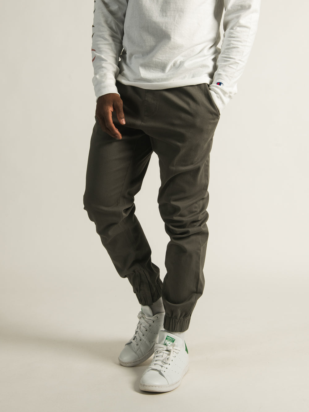 TAINTED CROCKETT RUGBY JOGGER - GREY - CLEARANCE