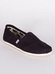 TOMS MENS TOMS CLASSICS BLACK CANVAS SLIP-ONS - CLEARANCE - Boathouse