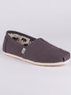 TOMS MENS TOMS CLASSICS GREY CANVAS SLIP-ONS - CLEARANCE - Boathouse